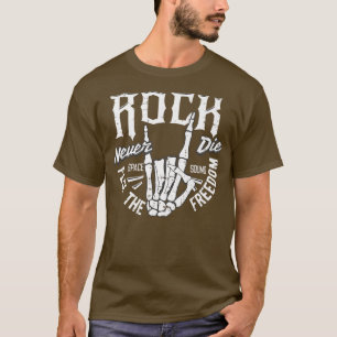 Rockabilly Sock Hop Rock N Roll Skeleton Hand T-shirt