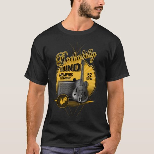 Rockabilly Sound jongens cadeau T-shirt (Voorkant)
