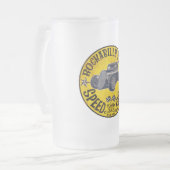 Rockabilly Speed shop Matglas Bierpul (Voorkant links)