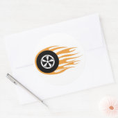Rockabilly-Sticker Ronde Sticker (Envelop)