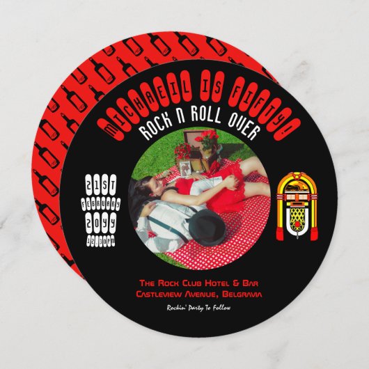 Rockabilly Trouw Uitnodiging Vinyl LP Plaat (Voorkant / Achterkant)