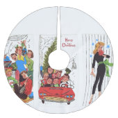 rockabilly vintage kerstboomrok kerstboom rok (Voorkant)