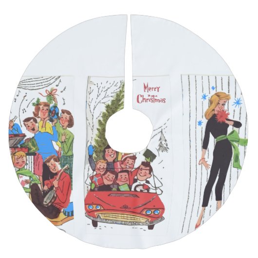 rockabilly vintage kerstboomrok kerstboom rok (Voorkant)