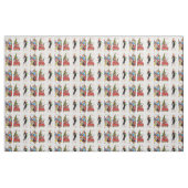 rockabilly vintage kerststof stof (Fat Quarter)