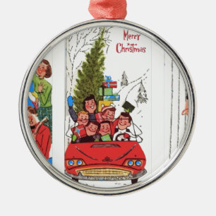rockabilly vintage metalen ornament