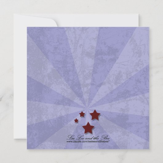 Rockabilly Wedding, 5.25x5.25 behalve de datum Save The Date (Achterkant)