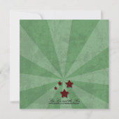 Rockabilly Wedding, 5,25x5,25 bruiloft Kaart (Achterkant)