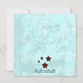 Rockabilly Wedding, 5,25x5,25 verloving Kaart (Achterkant)