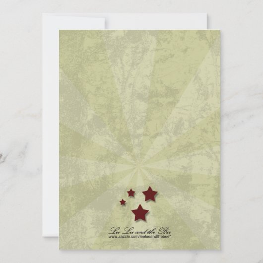 Rockabilly Wedding, 5.5x7.5 Bewaar de datum Save The Date (Achterkant)