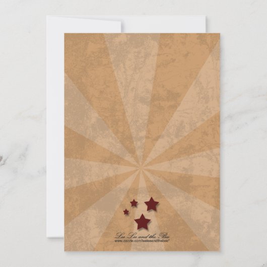 Rockabilly Wedding, 5x7 verloving Kaart (Achterkant)