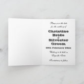 Rockabilly Wedding, bewaar de datum Aankondiging (Binnen)