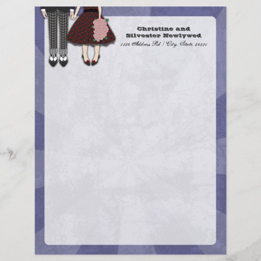 Rockabilly Wedding, briefhoofd (Voorkant)