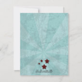 Rockabilly Wedding, bruiloft van 4,25 x 5,5 Kaart (Achterkant)