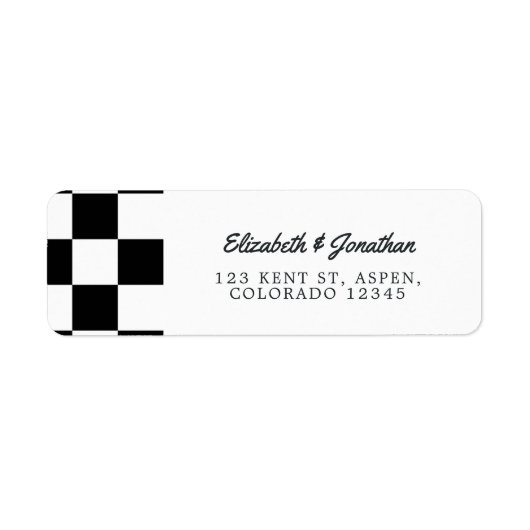 Rockabilly Wedding Etiket (Voorkant)