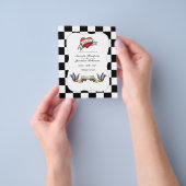 Rockabilly Wedding Invitation Flyer (Hand)