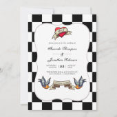 Rockabilly Wedding Kaart (Voorkant)