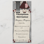 Rockabilly Wedding, menu en programma (Achterkant)