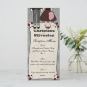 Rockabilly Wedding, menu en programma (Staand voorkant)