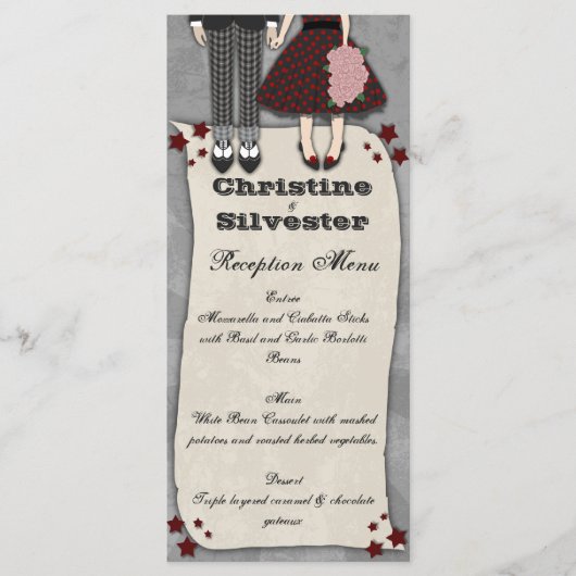 Rockabilly Wedding, menu en programma (Voorkant)