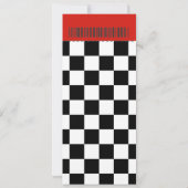 Rockabilly Wedding Ticket Kaart (Achterkant)