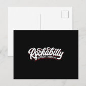 Rockabilly Wild Rock N Roll - Typo - neg Briefkaart (Voorkant / Achterkant)