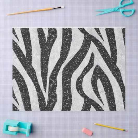 Rockabilly Zebra Print Tissue Paper Tissuepapier (Craft)