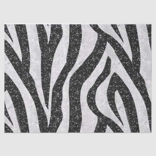Rockabilly Zebra Print Tissue Paper Tissuepapier (Voorkant)