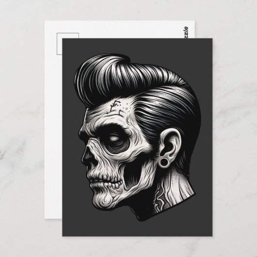 Rockabilly Zombie Vibes Briefkaart (Voorkant / Achterkant)