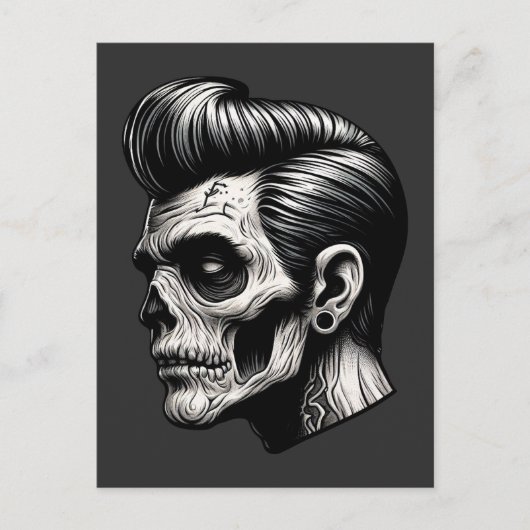 Rockabilly Zombie Vibes Briefkaart (Voorkant)