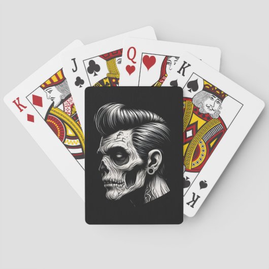 Rockabilly Zombie Vibes Pokerkaarten (Achterkant)