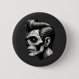 Rockabilly Zombie Vibes Ronde Button 5,7 Cm