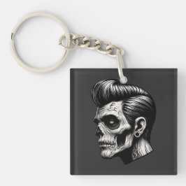 Rockabilly Zombie Vibes Sleutelhanger