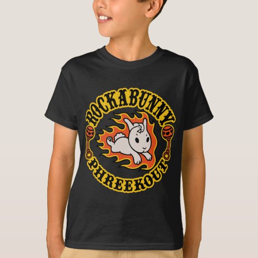 Rockabunny Phriekout. T-shirt (Voorkant)