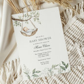 Rockabye Baby Greenery Baby shower Uitnodiging