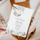 Rockabye Baby Greenery Baby shower Uitnodiging