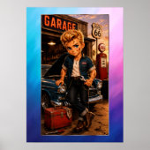 Rockachibi Dean Aurore Vintage Poster (Voorkant)