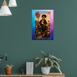 Rockachibi Steven Aurore Vintage Poster