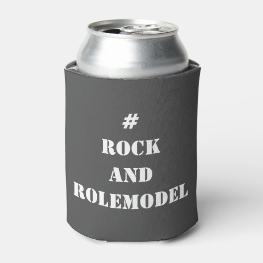 #RockandRolemodel - White Editable. Blikjeskoeler (Blikje Voorkant)