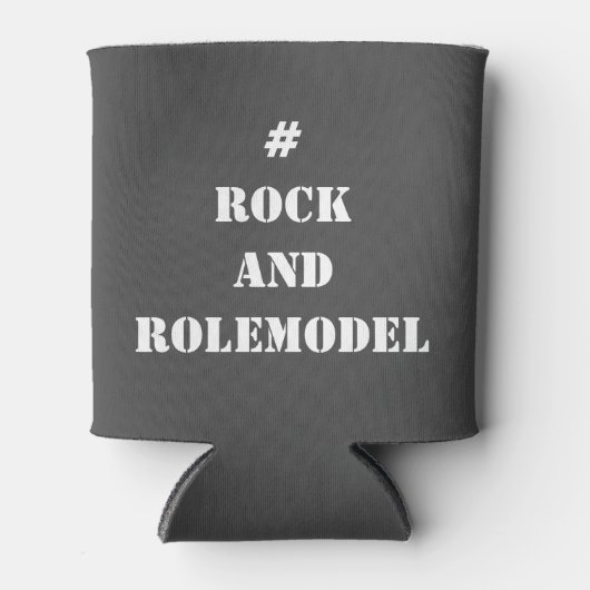 #RockandRolemodel - White Editable. Blikjeskoeler (Voorkant)