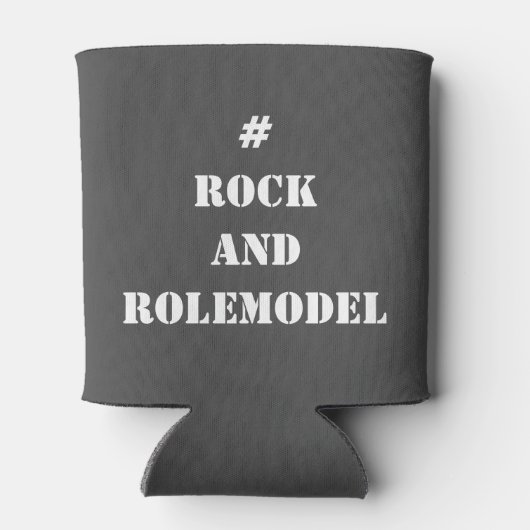#RockandRolemodel - White Editable. Blikjeskoeler (Achterkant)