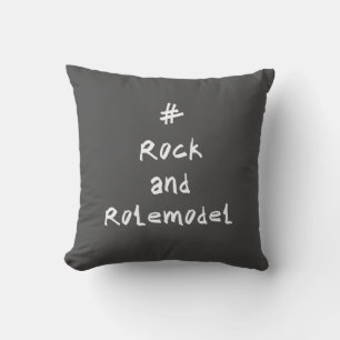 #RockandRolemodel - White. Kussen