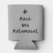 #RockandRolemodel - Zwart. Blikjeskoeler (Achterkant)
