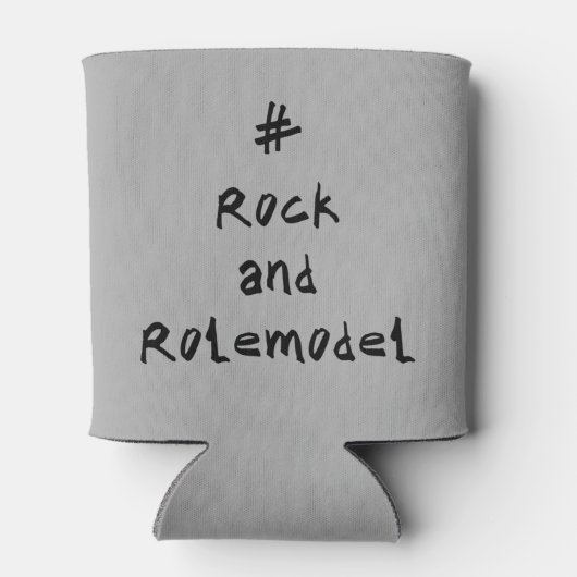 #RockandRolemodel - Zwart. Blikjeskoeler (Achterkant)