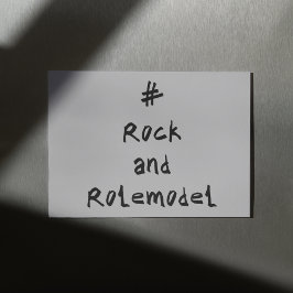 #RockandRolemodel - Zwart. Kaart