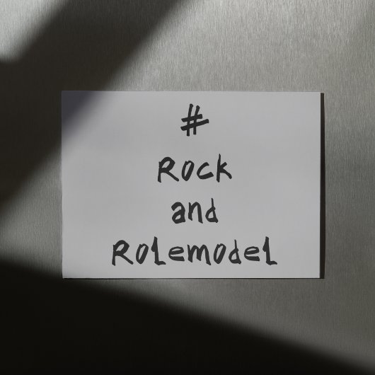 #RockandRolemodel - Zwart. Kaart