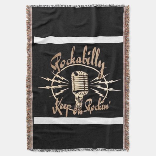 rockandroll deken (Voorkant Verticaal)