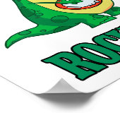 rockasaurus rock n roll dino dinosaur.ai poster (Hoek)