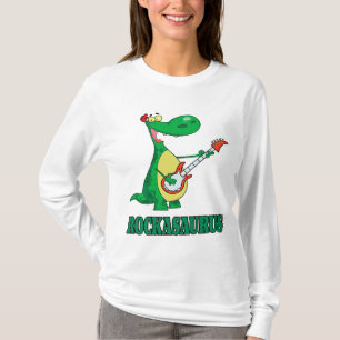 rockasaurus rock n roll dino dinosaur.ai t-shirt