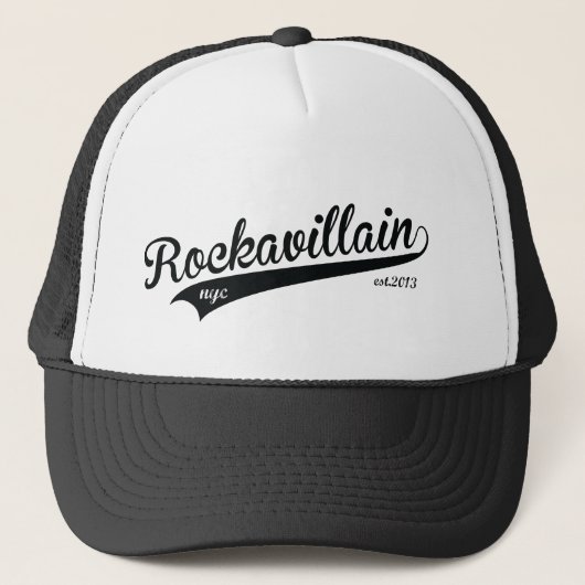 Rockavillain NYC Trucker Hat Trucker Pet (Voorkant)