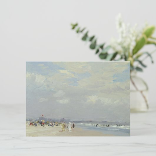 Rockaway Beach (door E.H. Potthast) Kaart (Staand voorkant)